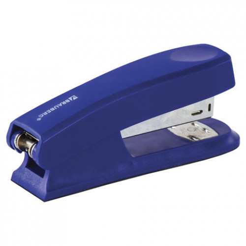 Степлер №24/6, 26/6 BRAUBERG Standard, до 25 листов, синий, 226852