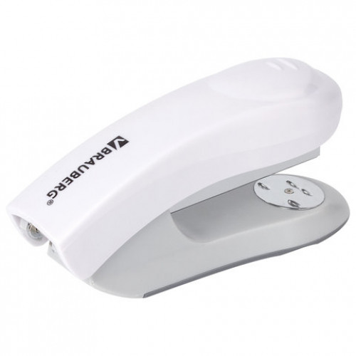 Степлер №24/6, 26/6 BRAUBERG Original, до 25 листов, белый, 227775
