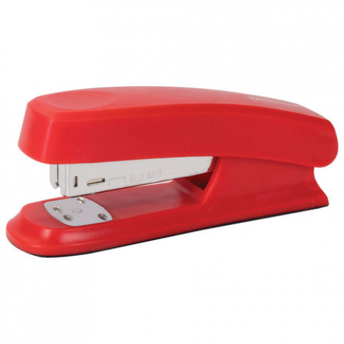 Степлер №24/6, 26/6 BRAUBERG Standard, до 25 листов, красный, 226854