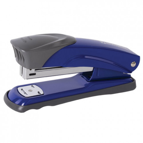 Степлер №24/6, 26/6 металлический BRAUBERG Universal+, до 25 листов, синий, 227780