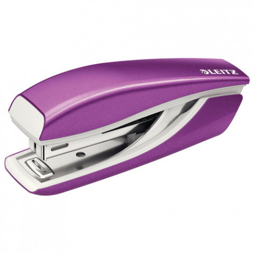 Степлер №10 металлический LEITZ New NeXXt WOW, до 10 л., фиолетовый металлик, 55281062