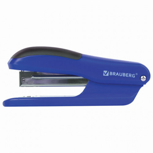 Степлер №24/6, 26/6 BRAUBERG SX-39, до 25 листов, синий, 228591