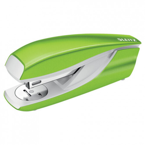 Степлер №24/6, 26/6 металлический LEITZ New NeXXt WOW, до 30 л., зеленый металлик, 55022054
