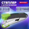 Степлер №10 металлический BRAUBERG UNIVERSAL GT, до 16 листов, с антистеплером, зеленый, 272752