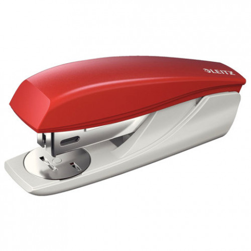 Степлер №24/6, 26/6 LEITZ New NeXXt, до 25 листов, с антистеплером, красный, 55010025
