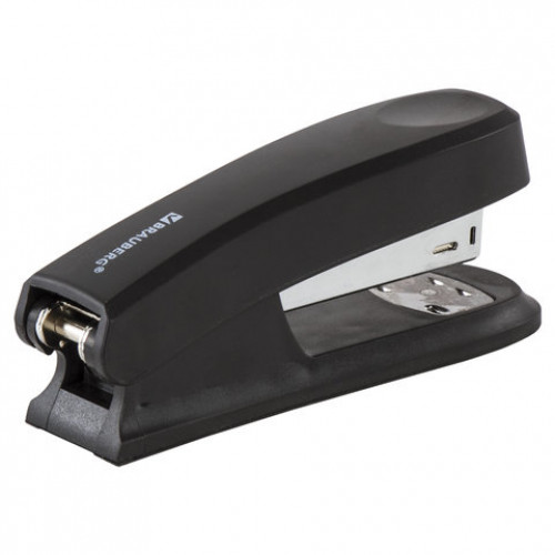 Степлер №24/6, 26/6 BRAUBERG Standard, до 25 листов, черный, 226851