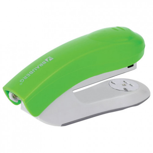 Степлер №24/6, 26/6 BRAUBERG Original, до 25 листов, зеленый, 227774