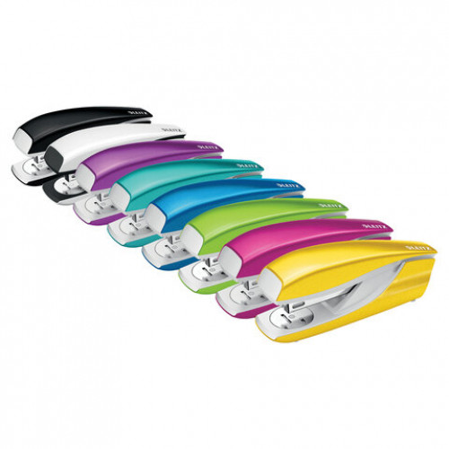 Степлер №24/6, 26/6 металлический LEITZ New NeXXt WOW, до 30 л., зеленый металлик, 55022054