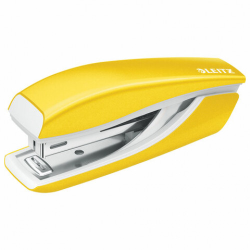 Степлер №10 металлический LEITZ New NeXXt WOW, до 10 л., желтый металлик, 55281016