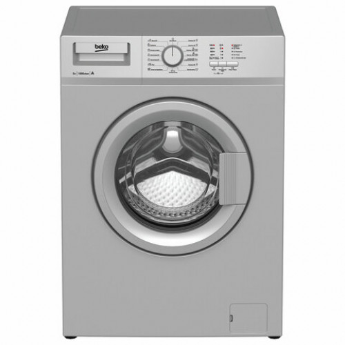 Стиральная машина BEKO WRS55P1BSS, 1000 оборотов/мин., 5 кг, фронтальная загрузка, 60х37х84 см, серебристая