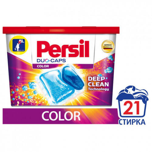 Средство для стирки в капсулах 21 шт. PERSIL (Персил) Power caps Color, 2465300