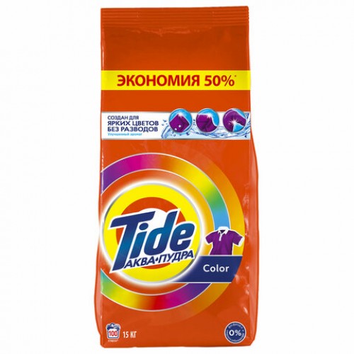 Стиральный порошок автомат 15кг TIDE, 100 стирок, ш/к 38090, 80769433