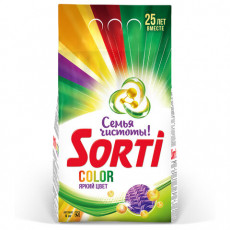 Стиральный порошок-автомат 6 кг, SORTI Color яркий цвет, 8575-3АХ