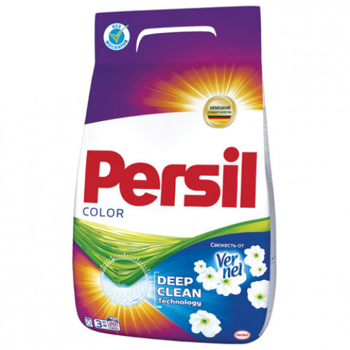 Стиральный порошок автомат 3 кг PERSIL (Персил) Color, Свежесть от Vernel, 2466247