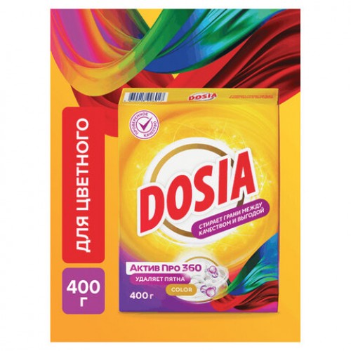 Стиральный порошок для всех типов стирки и тканей 400г DOSIA Optima Color, ш/к 96917, 3265602