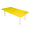 Стол детский Дошколенок, 900х450х400-580 мм, регулируемый, рост 0-3 (85-145 см), пластик, желтый, слоновая кость Стол детский Дошколенок, 900х450х400-580 мм, регулируемый, рост 0-3 (85-145 см), пластик, желтый, слоновая кость