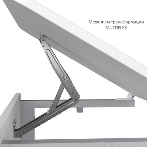 Стол-парта 1-местный, регулируемый угол, СУТ.54-01, 600х500х640-780 мм, рост 4-6, серый каркас, ЛДСП клён