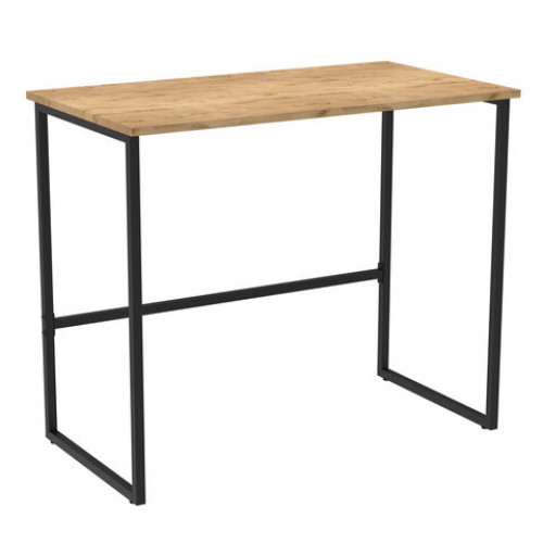 Стол BRABIX SMART CD-020, 900х500х770 мм, ЛОФТ, металл/ЛДСП бунратти, каркас черный, 641950