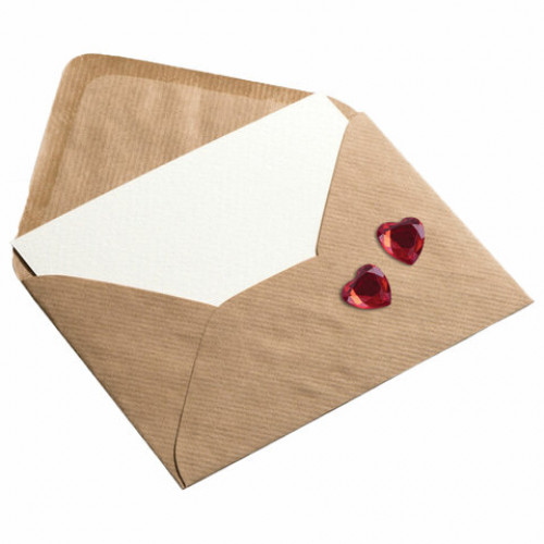 Наклейки готовые из страз СЕРДЦА, 5 декоративных элементов, 9,5х15,5 см, ОСТРОВ СОКРОВИЩ, 662242