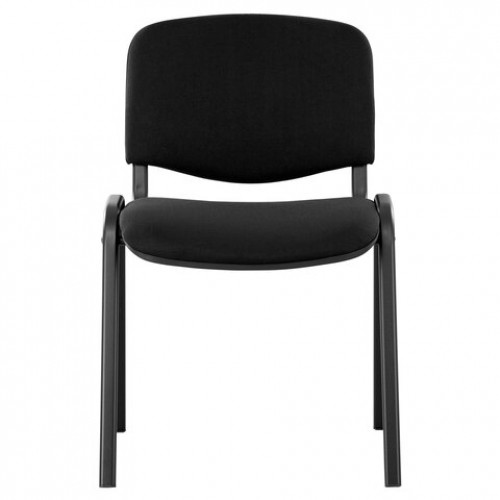Стул для персонала и посетителей ISO, черный каркас, ткань черная