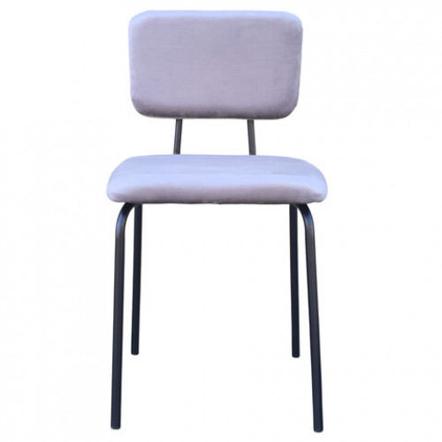 Стулья BRABIX Dream CF-090, КОМПЛЕКТ 4 шт., черный каркас, ткань серая, 533252