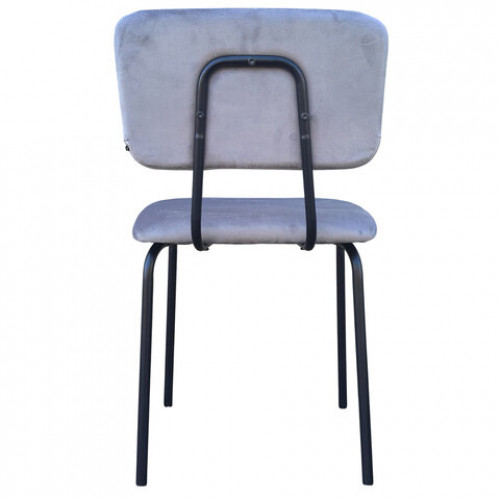 Стулья BRABIX Dream CF-090, КОМПЛЕКТ 4 шт., черный каркас, ткань серая, 533252