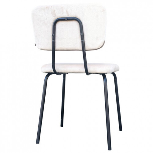 Стулья BRABIX Dream CF-090, КОМПЛЕКТ 4 шт., черный каркас, ткань бежевая, 533251