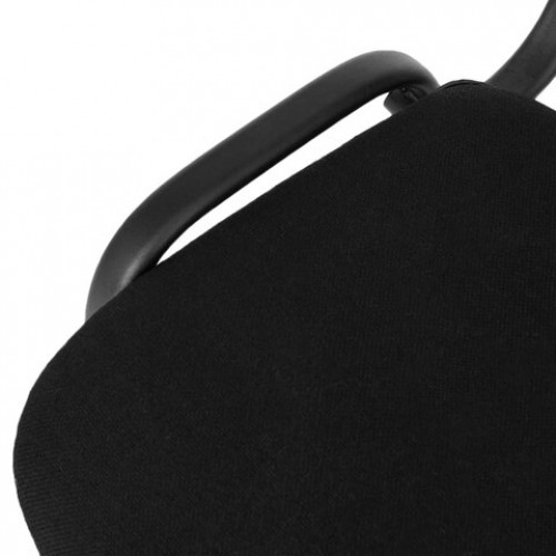 Стул для персонала и посетителей ISO, черный каркас, ткань черная