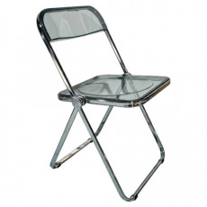 Стул складной прозрачный BRABIX Style CF-015, хромированный каркас, пластик, 533250