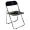 Стул складной глянцевый черный BRABIX Style CF-015, хромированный каркас, пластик, 533248 Стул складной глянцевый черный BRABIX Style CF-015, хромированный каркас, пластик, 533248