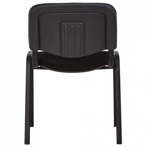 Стул для персонала и посетителей ISO, черный каркас, ткань черная