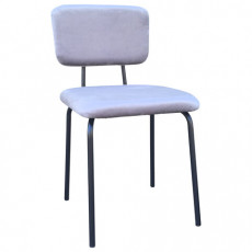 Стулья BRABIX Dream CF-090, КОМПЛЕКТ 4 шт., черный каркас, ткань серая, 533252