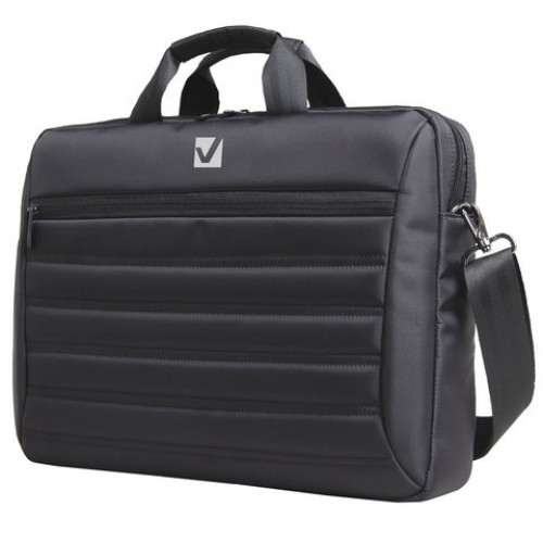 Сумка деловая BRAUBERG с отделением для ноутбука 15,6, Patrol, противоударная, черная, 41х29х6 см, 240504
