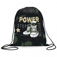 Мешок для обуви BRAUBERG, с петлёй, карман на молнии, полиэстер, 47х37 см, Power step, 270913