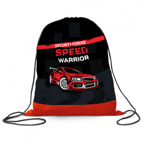 Мешок для обуви ПИФАГОР, 1 отделение, полиэстер, 42х34 см, Speed warrior, 270905