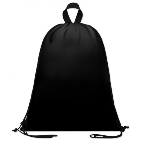 Мешок для обуви BRAUBERG большой удобный с ручкой, 51х41 см, Total Black, 273454