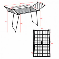 Сушилка напольная для белья раскладная 5 зон сушки, 25 метров LAIMA HOME MEGA BLACK, 700471 Сушилка напольная для белья раскладная 5 зон сушки, 25 метров LAIMA HOME MEGA BLACK, 700471