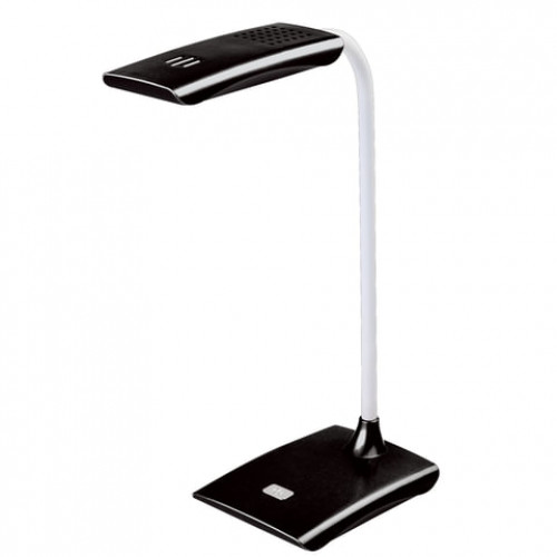 Светильник настольный SONNEN TL-LED-004-7W-12, на подставке, светодиодный, 7 Вт, 12 LED, черный, 235542