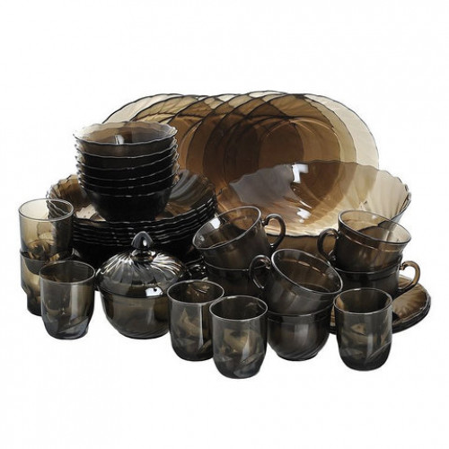 Набор посуды столовый, 44 предмета, дымчатое стекло, Ocean Eclipse, LUMINARC, L5110