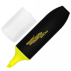 Текстовыделитель BRAUBERG BLACK JACK, ЖЕЛТЫЙ, линия 1-5 мм, 151894