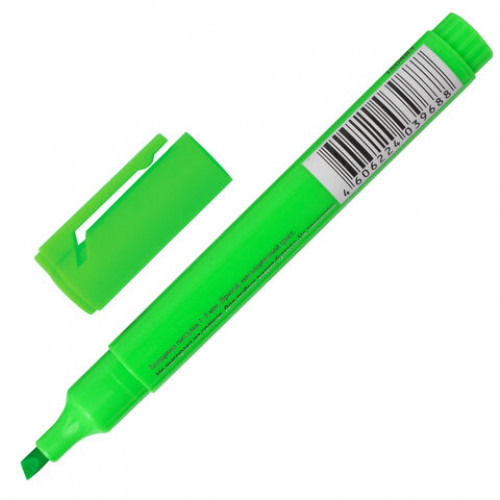 Текстовыделитель BRAUBERG Energy, ЗЕЛЕНЫЙ, линия 1-3 мм, 150483