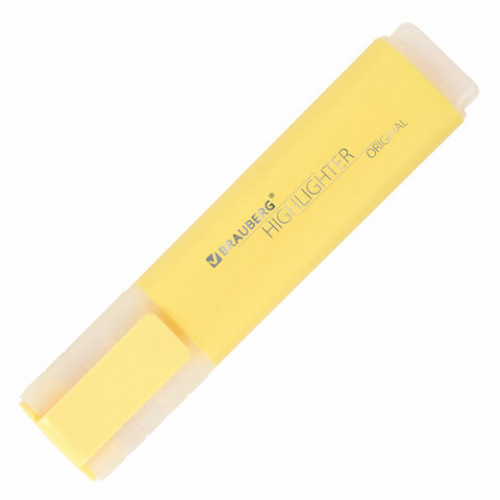 Текстовыделитель BRAUBERG ORIGINAL PASTEL, ВАНИЛЬ, линия 1-5 мм, 151691