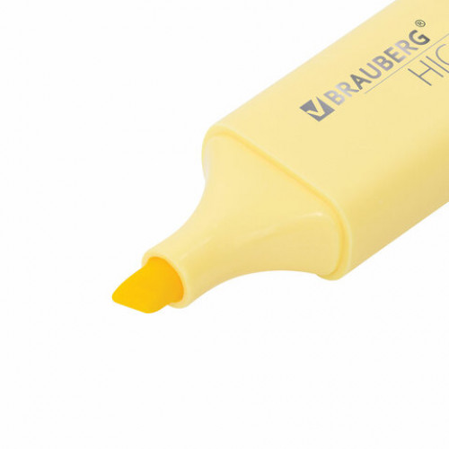 Текстовыделитель BRAUBERG ORIGINAL PASTEL, ВАНИЛЬ, линия 1-5 мм, 151691