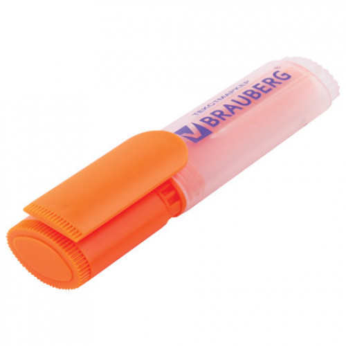 Текстовыделитель BRAUBERG FLUO, ОРАНЖЕВЫЙ, линия 1-5 мм, 150402