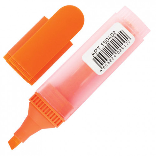 Текстовыделитель BRAUBERG FLUO, ОРАНЖЕВЫЙ, линия 1-5 мм, 150402