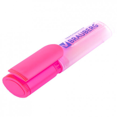 Текстовыделитель BRAUBERG FLUO, РОЗОВЫЙ, линия 1-5 мм, 150401
