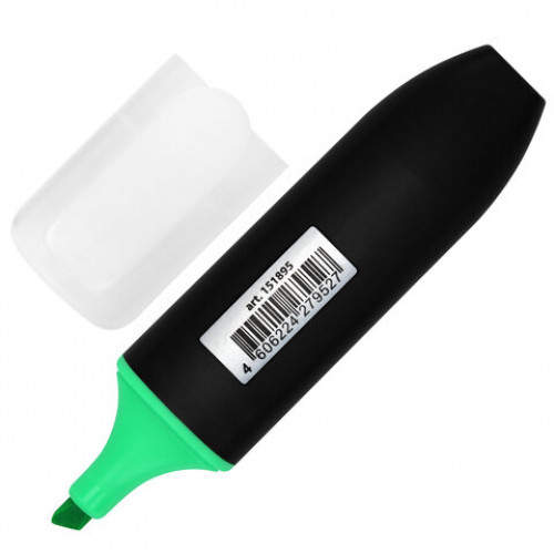 Текстовыделитель BRAUBERG BLACK JACK, ЗЕЛЕНЫЙ, линия 1-5 мм, 151895