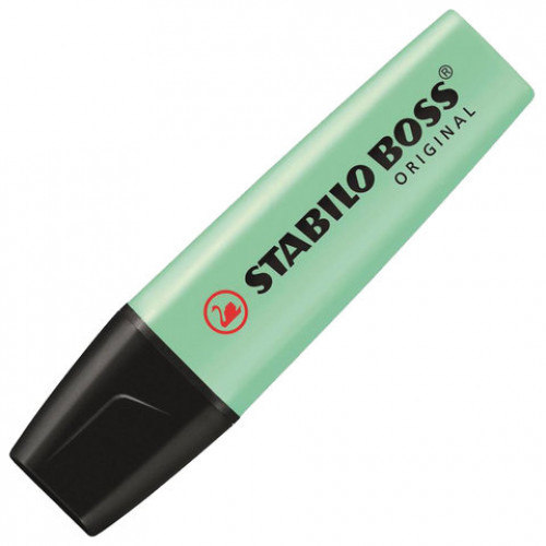 Текстовыделитель STABILO Boss Pastel, МЯТНЫЙ, линия 2-5 мм, 70/116