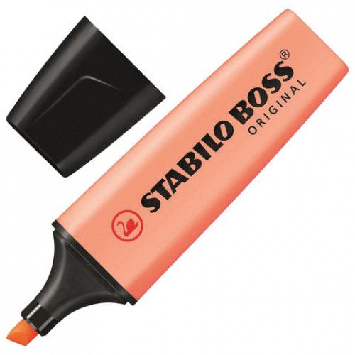 Текстовыделитель STABILO Boss Pastel, ПЕРСИКОВЫЙ, линия 2-5 мм, 70/126