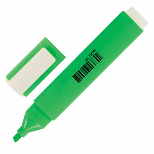 Текстовыделитель ЮНЛАНДИЯ COLORSTAR, ЗЕЛЕНЫЙ, линия 1-4 мм, 151701